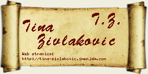Tina Zivlaković vizit kartica